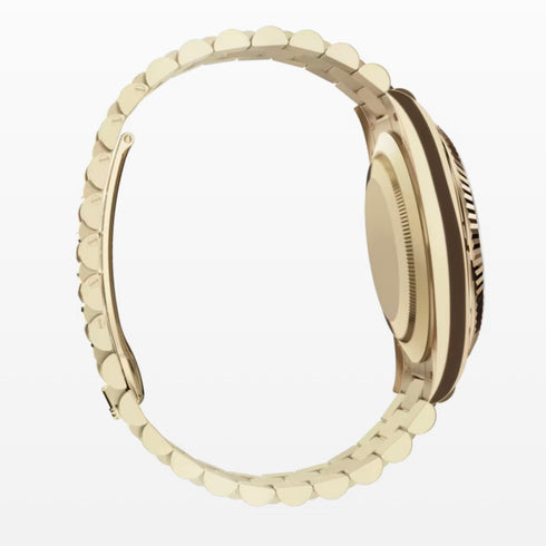 Day Date White roman Dial 40mm gold president