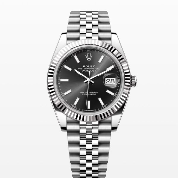 Date Just black dial 41mm Jubilee