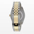 Date Just white dial 41mm 2Tone Jubilee