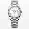 Day Date White roman Dial 40mm silver president