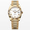 Day Date White roman Dial 40mm gold president