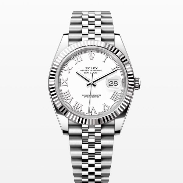 Date Just white dial 41mm Jubilee