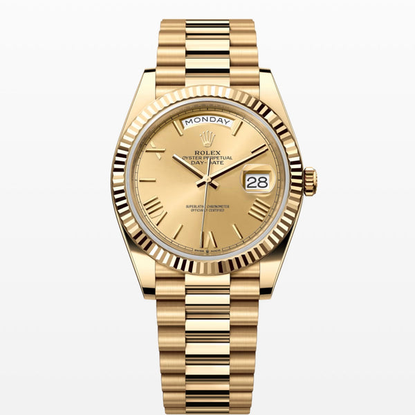 Day Date Gold Roman Dial 40mm gold president
