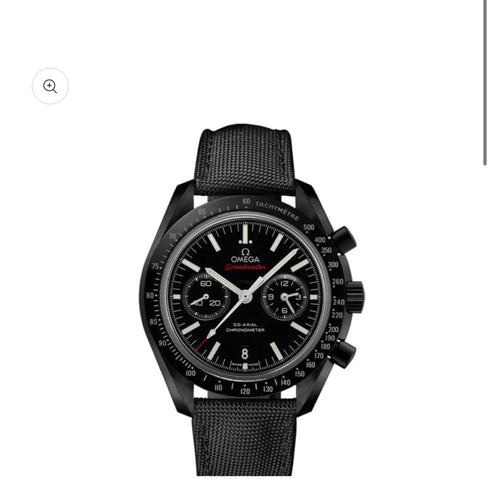 Omega SpeedMaster Dark Side of the Moon CoAxial Chronometer Chronograph Black Strap Red Fonts 44.25 mm