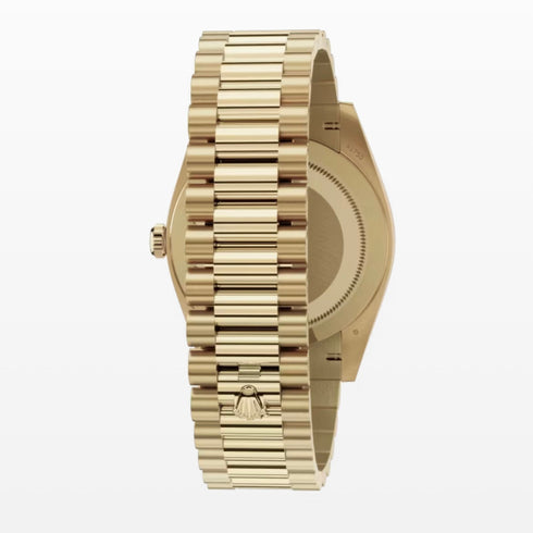Day Date White roman Dial 40mm gold president