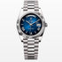 Day Date Blue/black Roman dial 40mm silver president