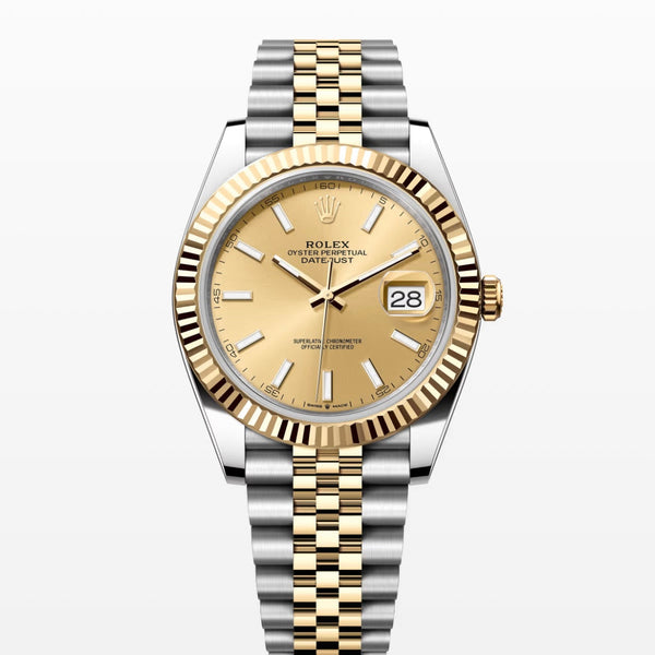 Date Just gold dial 41mm 2Tone jubilee