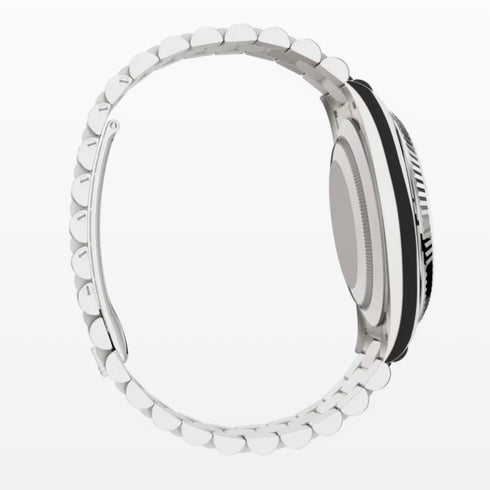 Day Date White roman Dial 40mm silver president