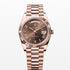 Day Date brown dial 40mm rose gold president