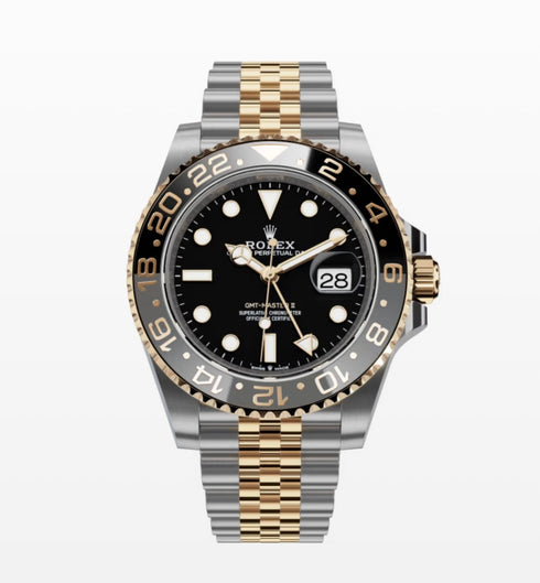 GMT Master 2 Two Tone Black Dial Jubille