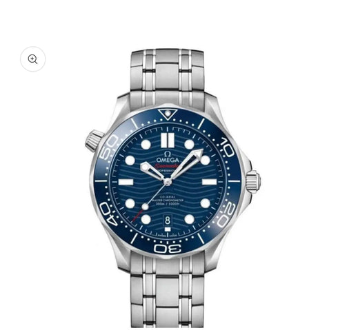 Omega Planet Ocean 600M CoAxial Master Chronometer Steel Blue Dial 43.5