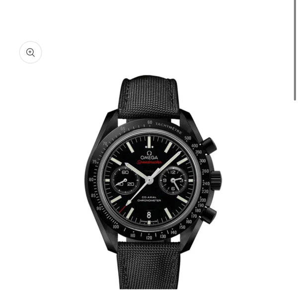 Omega SpeedMaster Dark Side of the Moon CoAxial Chronometer Chronograph Black Strap Red Fonts 44.25 mm