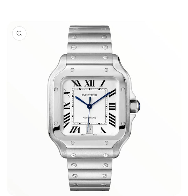 Santos Watch Steel White Dial